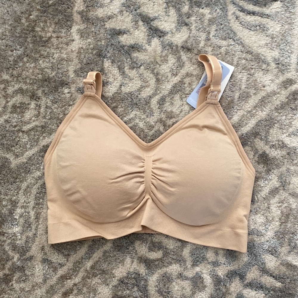 Motherhood Maternity Nursing Bra Nude Seamless Full Bust Large - Picture 4 of 6